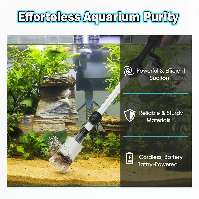 Aquarium Marine Sand - 220V Powerful Suction Aquarium Electric Syphon