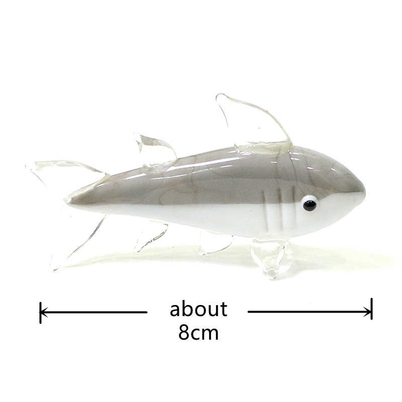 Gray Murano Glass Shark Figuri - огляд і ціна Marine Aquarium Home