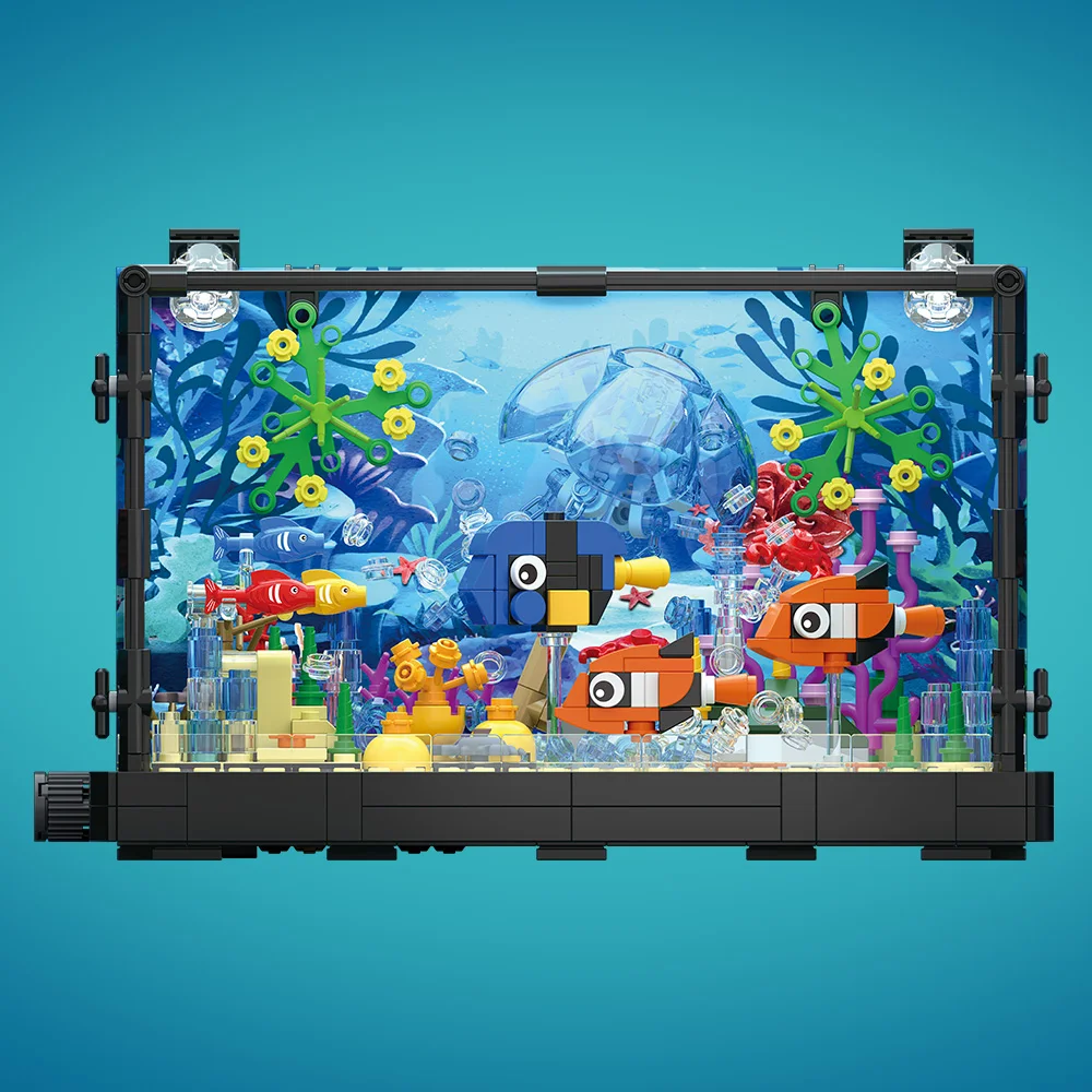 Fish Tank Building Block Set w - огляд і ціна Marine Aquarium Home
