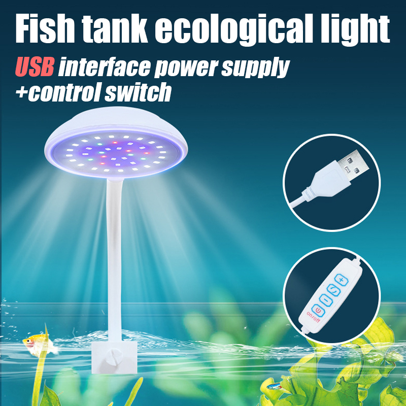 USB Fish Tank Small Clip Light - огляд і ціна Marine Aquarium Water Change