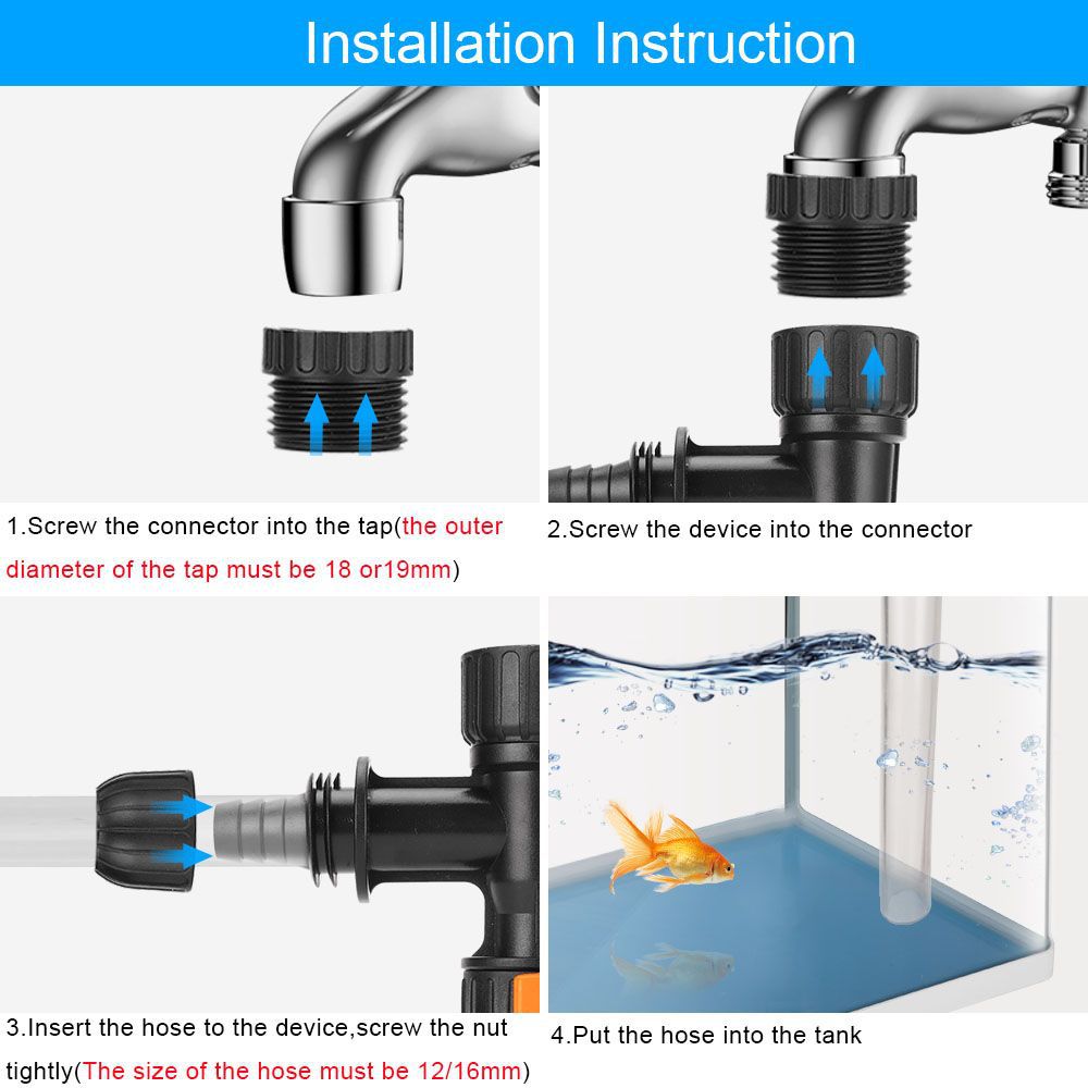 Bucket-Free Aquarium Water Cha - огляд і ціна Marine Aquarium Water Change