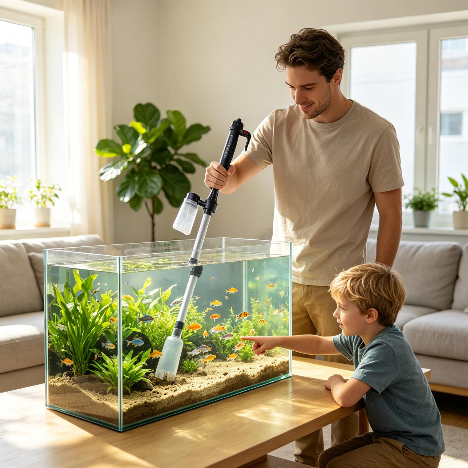 3 in 1 Aquarium Vacuum Gravel  - огляд і ціна Marine Aquarium Water Change