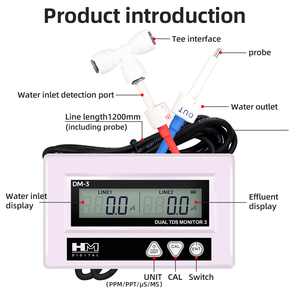 HM DM3 Online TDS EC Water Qua - огляд і ціна Marine Aquarium Hydrometer