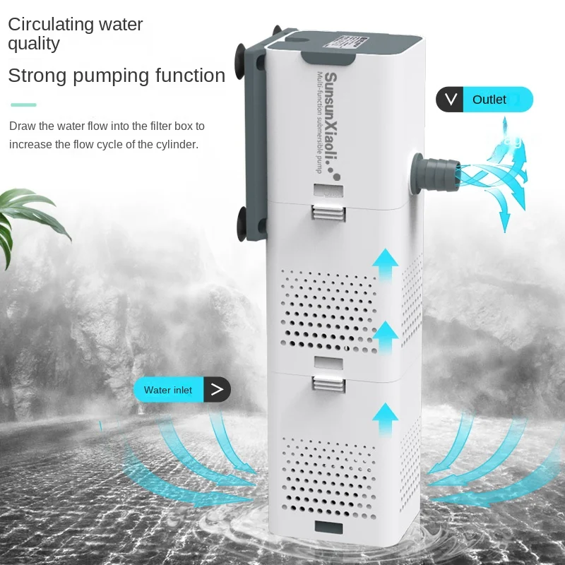 SUNSUN 3 in 1 Filter for Aquar - огляд і ціна Marine Aquarium Hardscape