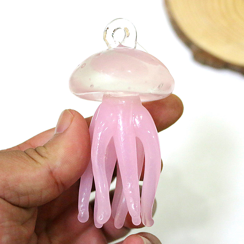 Pink Jellyfish Glass Pendant C - огляд і ціна Marine Aquarium Home