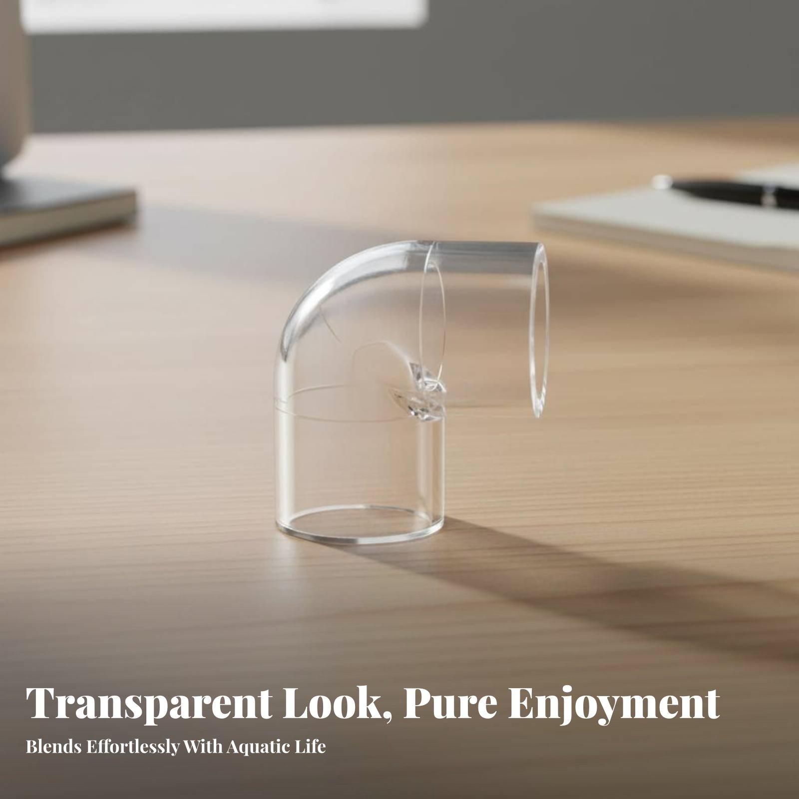 Transparent Aquarium Elbow Pip - огляд і ціна Aquarium & Marine Museum Ums