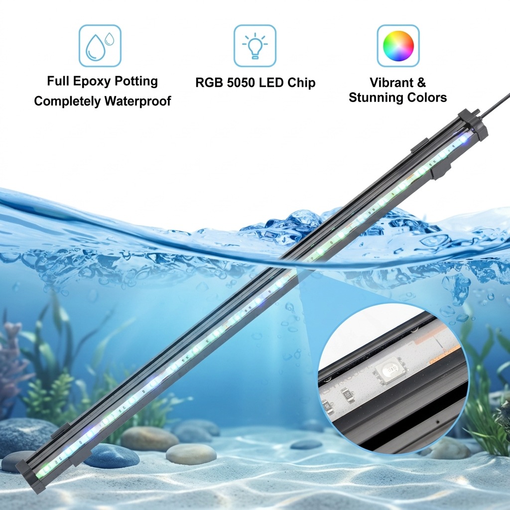 USB LED Aquarium Air Bubble Li - огляд і ціна Marine Aquarium Water Change